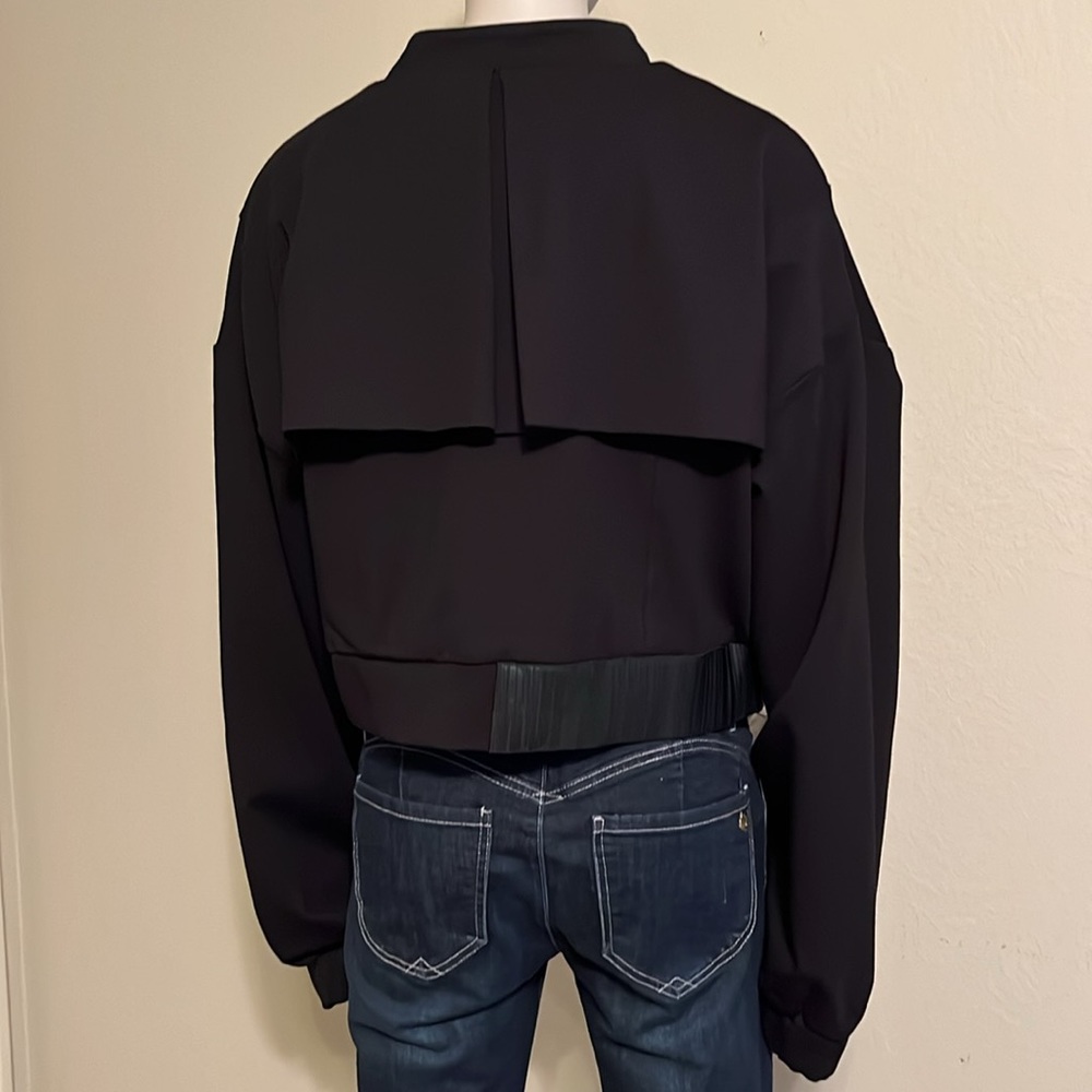 NWT Lime & Vine Black Bomber Jacket. - Picture 2 of 13